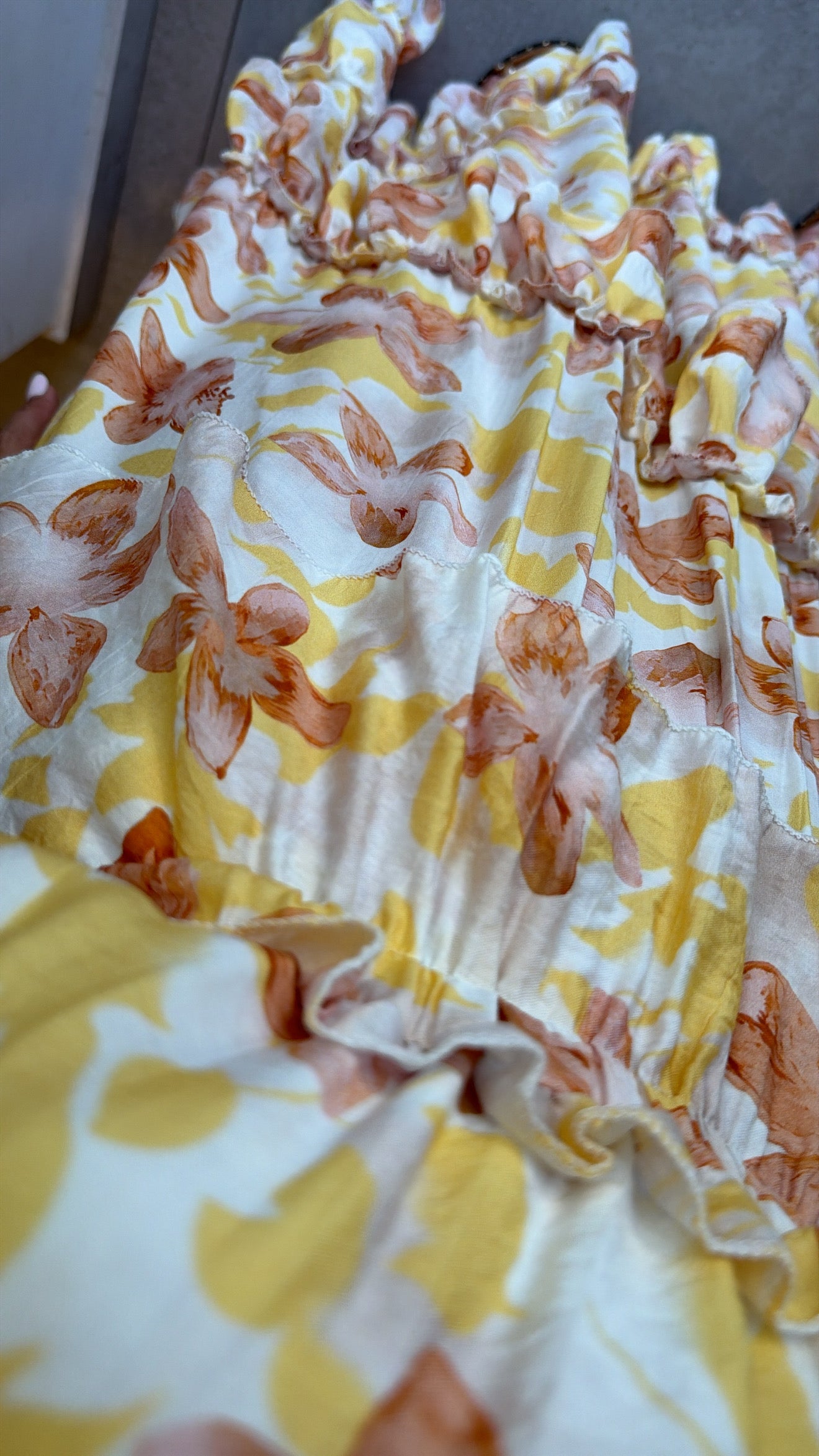 LITMUS GOLDEN FLORAL DRESS