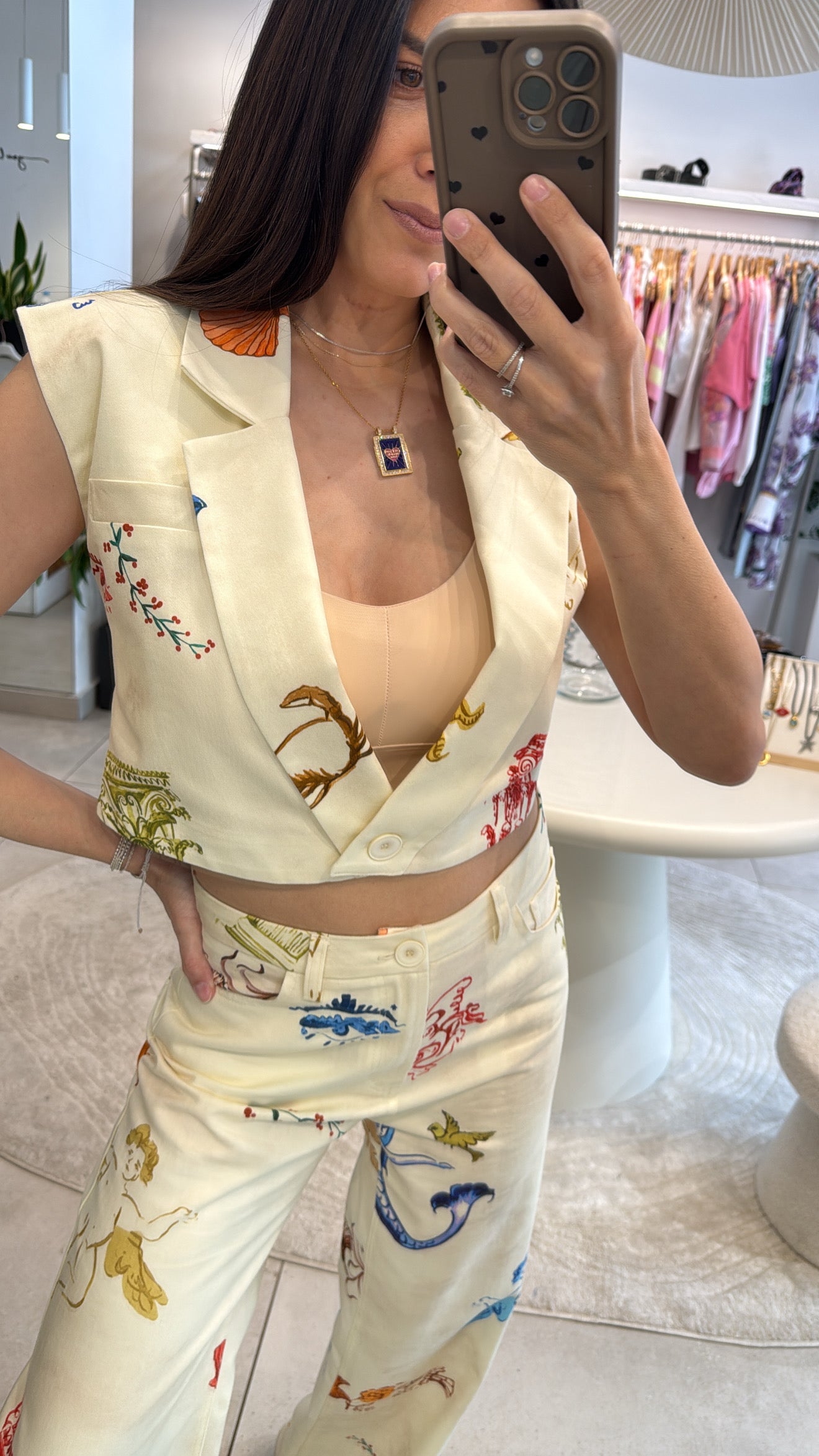 AEGEAN MUSE PRINTED JEANS