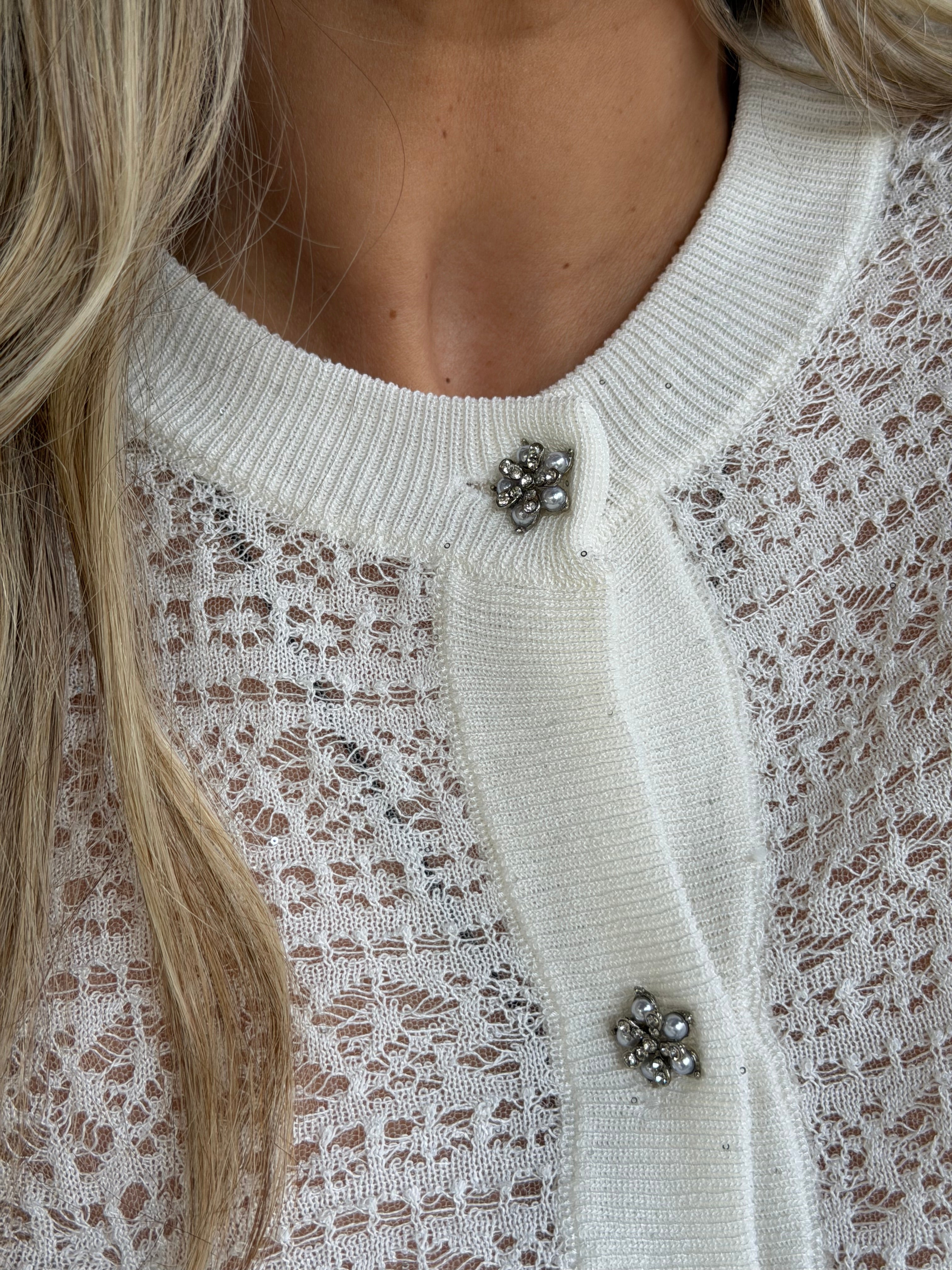 ROMANTIC LACE WHITE CARDIGAN