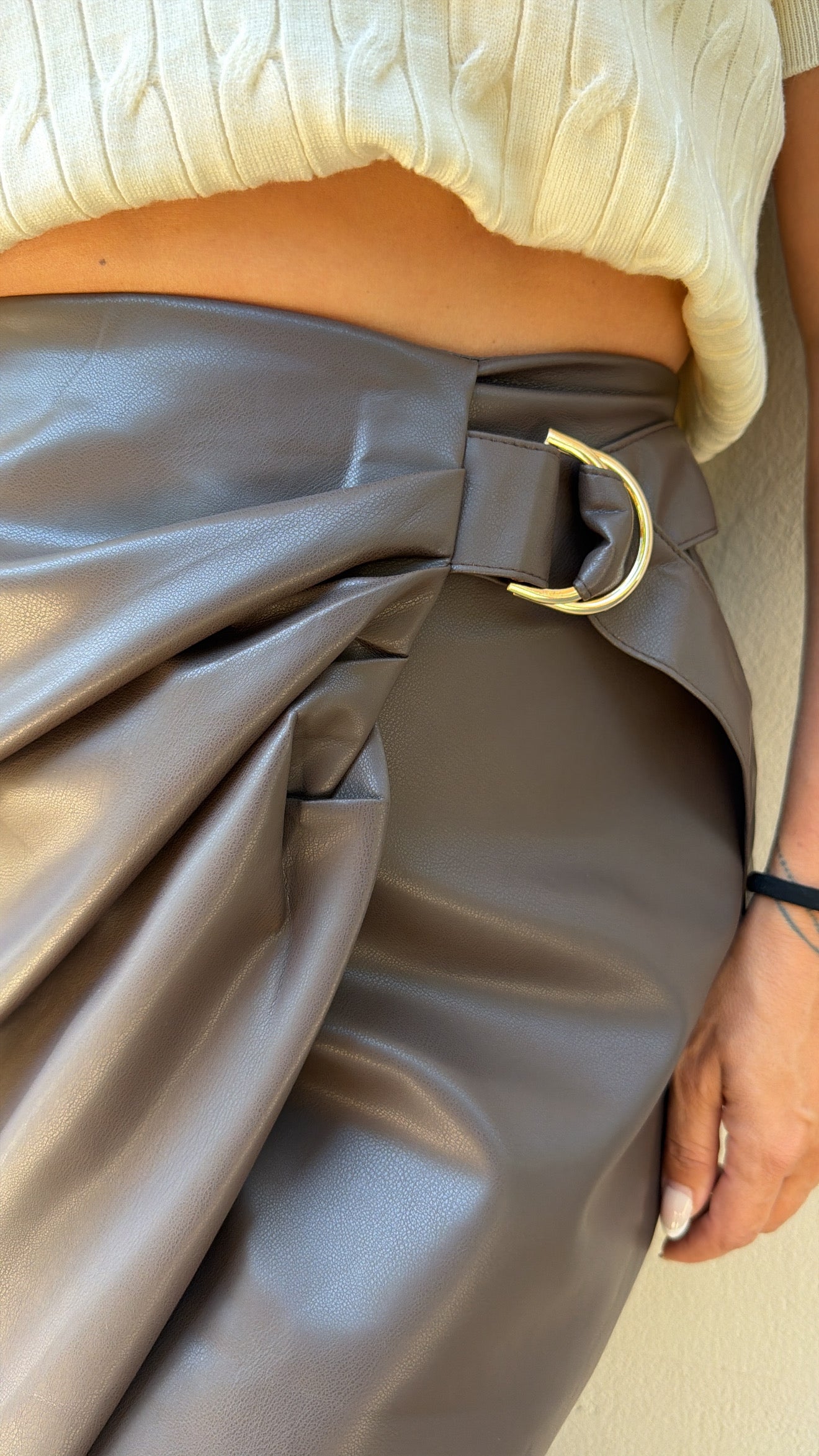 MOCCA WRAP MIDI SKIRT