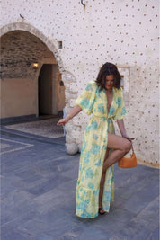 LIME PETALS KIMONO