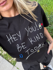 BE KIND STATEMENT BLACK T-SHIRT