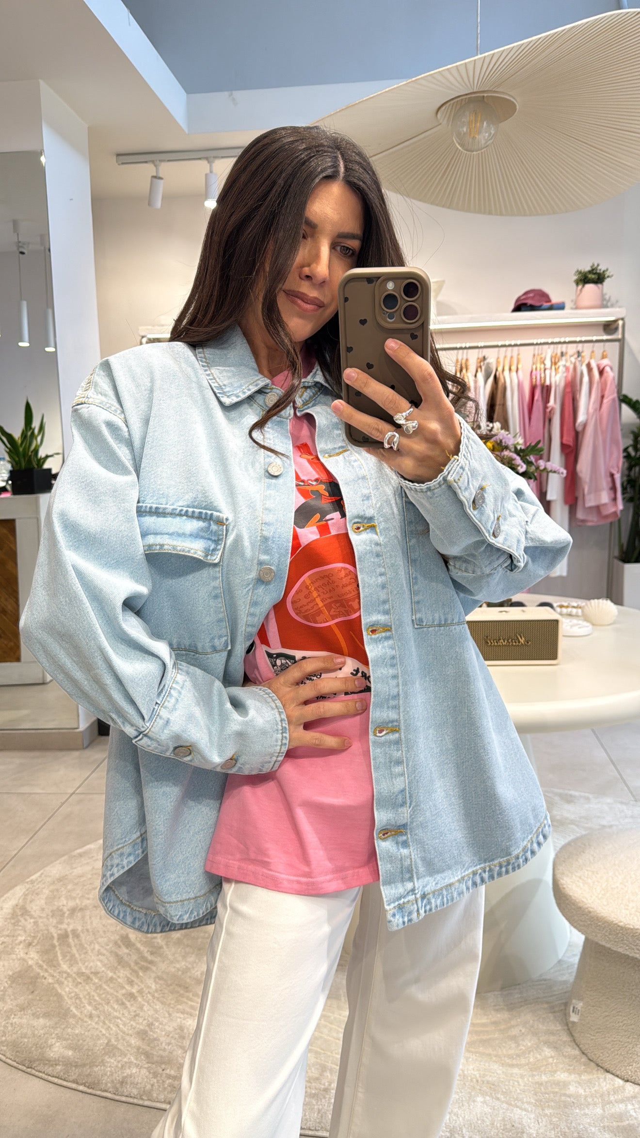 OVERSIZED SOFT BLUE DENIM JACKET