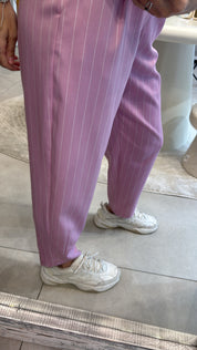 PINK PINSTRIPE PANTS