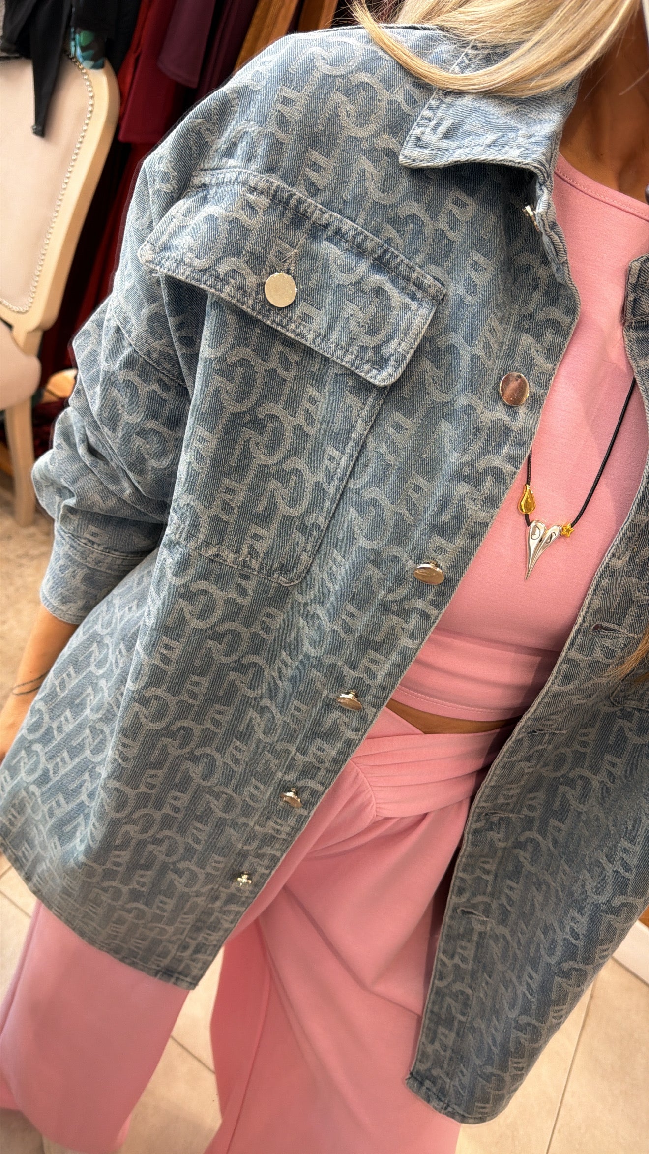 MONOGRAM DENIM JACKET