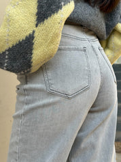 SOFT GREY FLEX DENIM