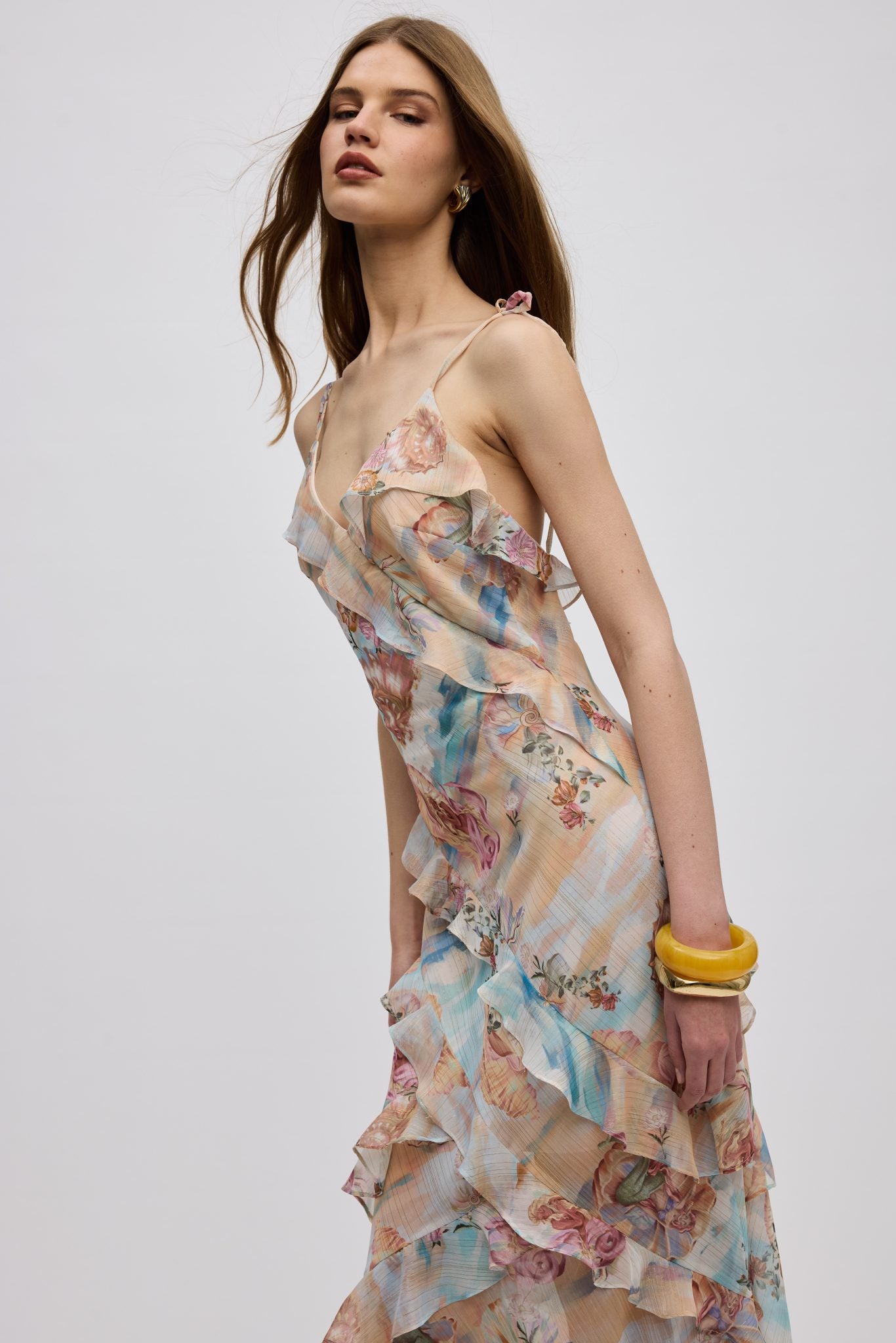 MERMAID RUFFLE DRESS