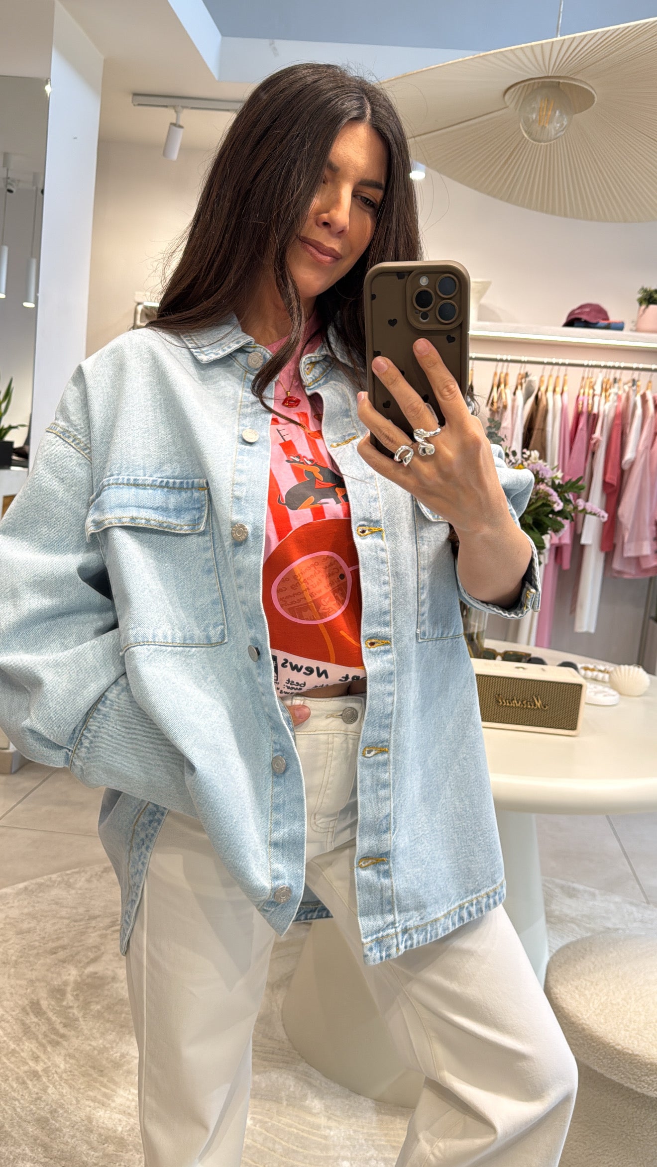 OVERSIZED SOFT BLUE DENIM JACKET