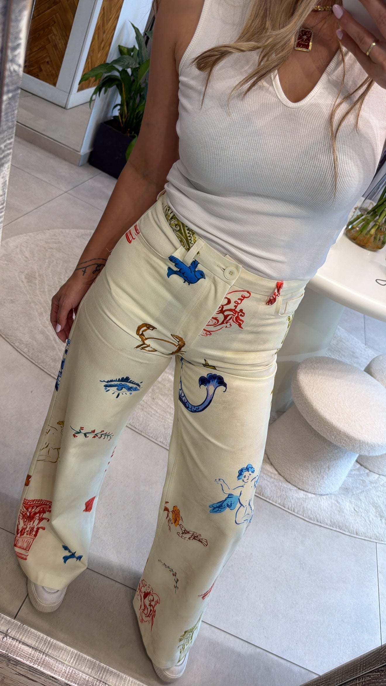 AEGEAN MUSE PRINTED JEANS
