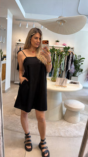 AMELIA BLACK MINI DRESS