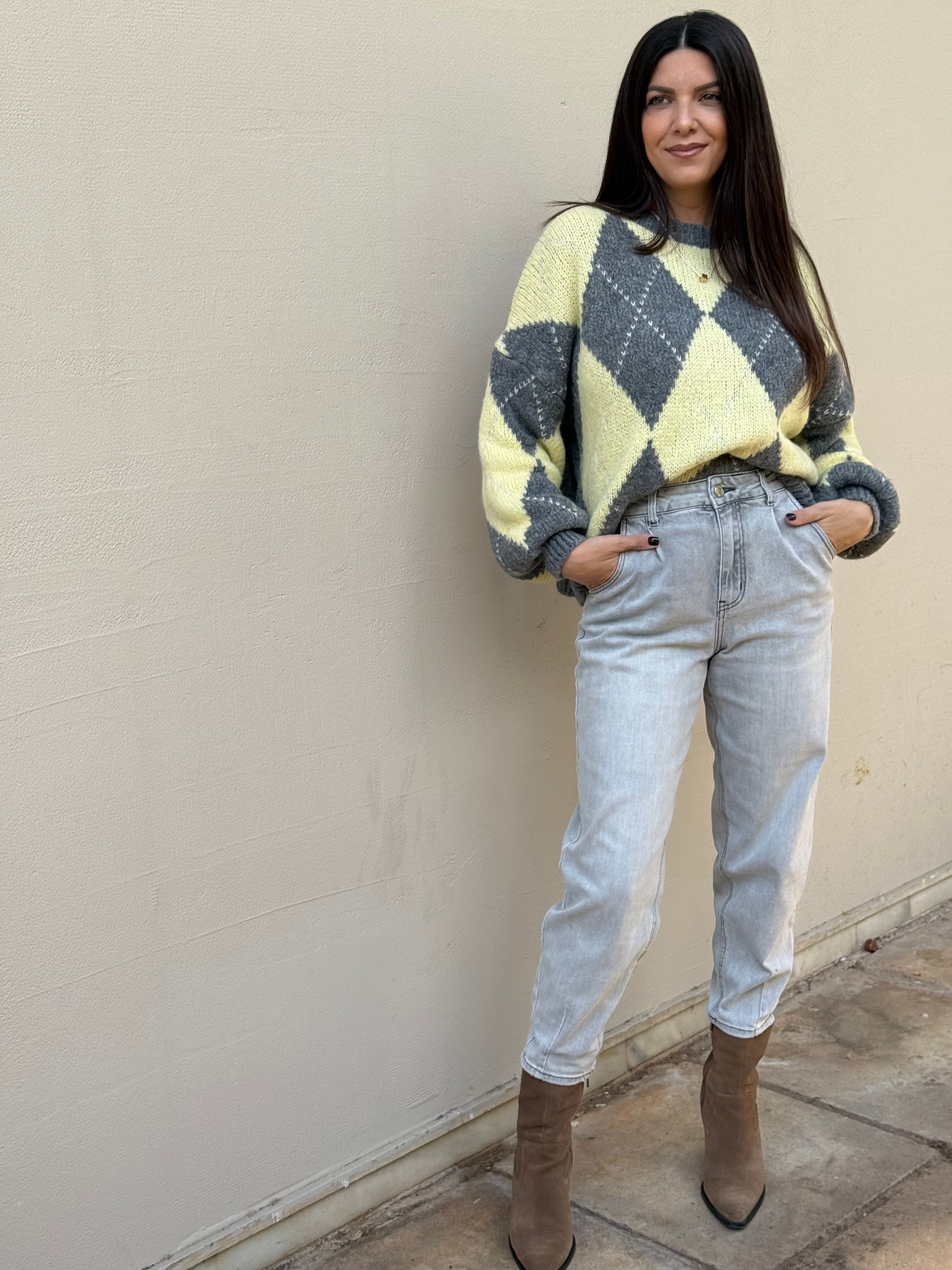 SOFT GREY FLEX DENIM