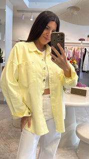 LEMON DENIM SHIRT JACKET