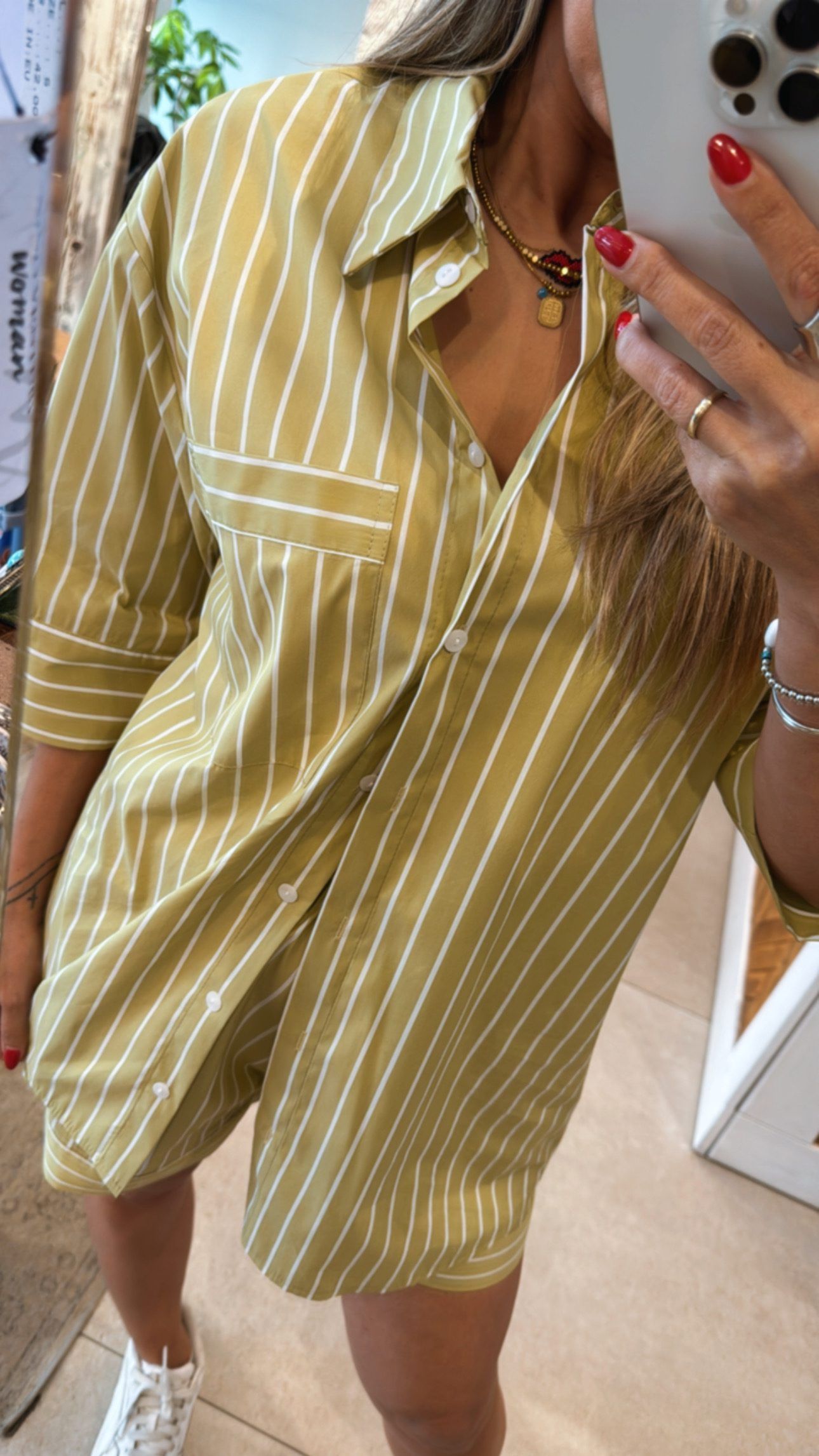 NIDA LIME STRIPPED SET