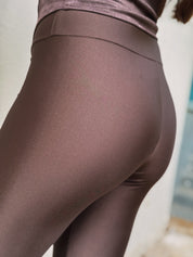 SLIM FIT BROWN LEGGINGS