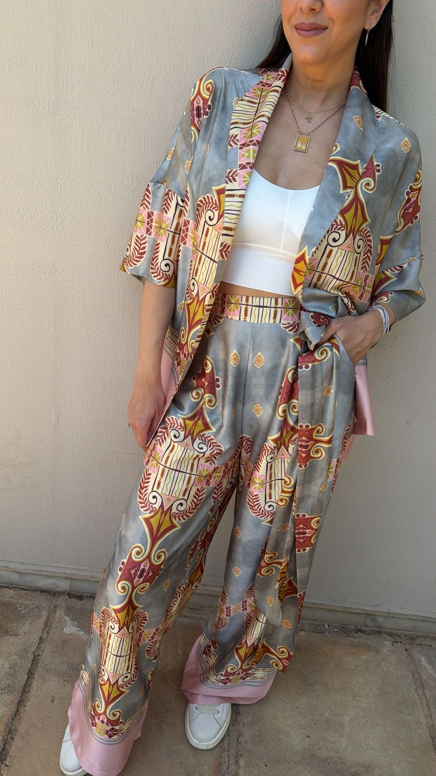 ORNATE SILK CO-ORD SET