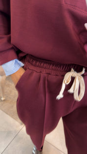 COMFORT POLO BURGUNDY SET