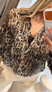LEOPARD MUSE LINGERIE SHIRT