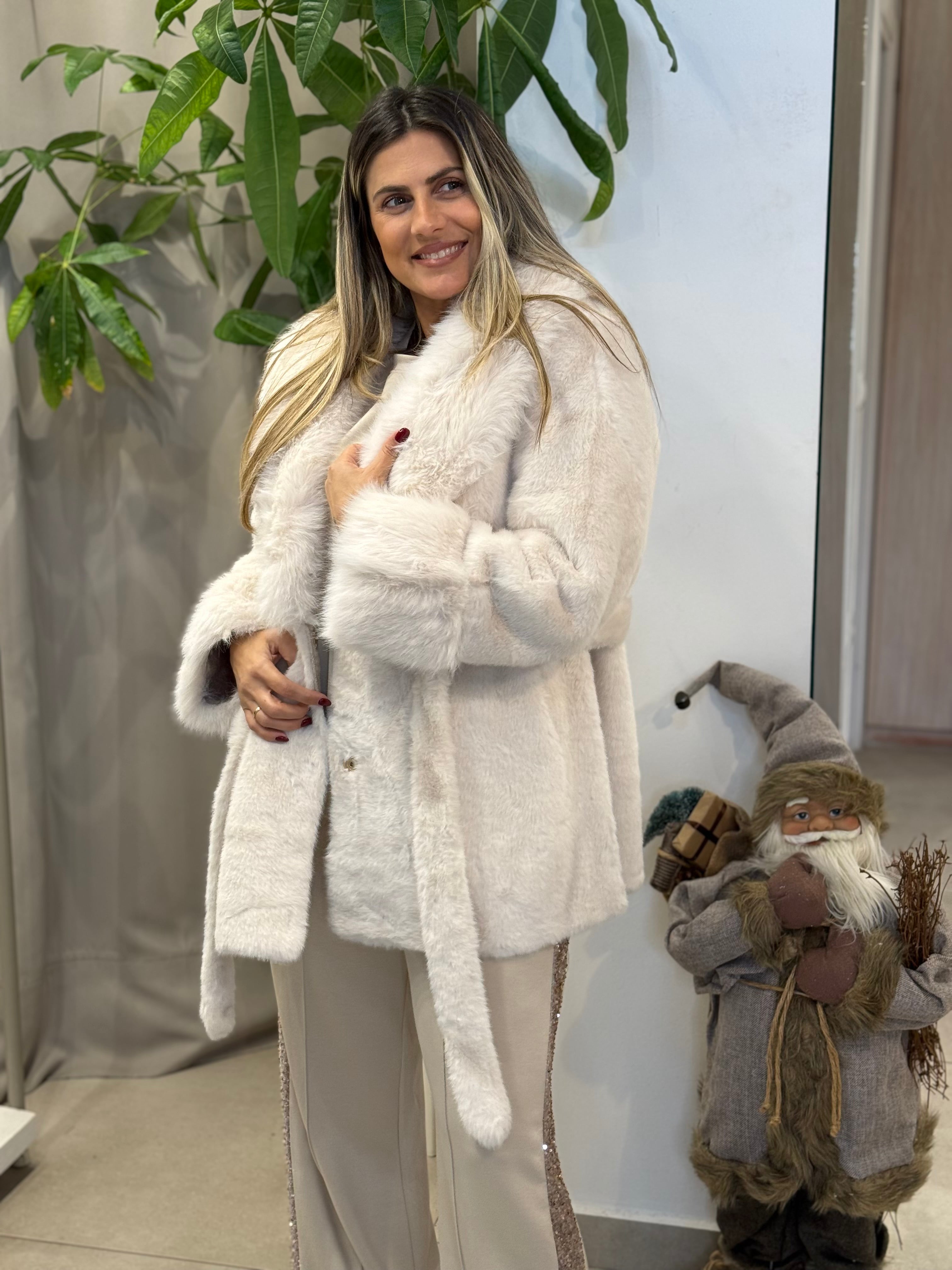 AMY BEIGE ECO FUR