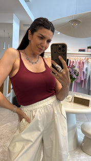 PURE TOUCH BASIC BURGUNDY TOP