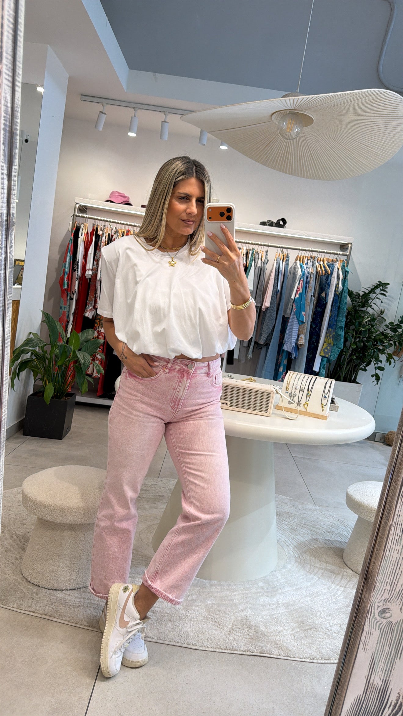 SWEET PINK STRAIGHT JEANS
