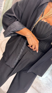 POLKA DETAIL BLACK SET