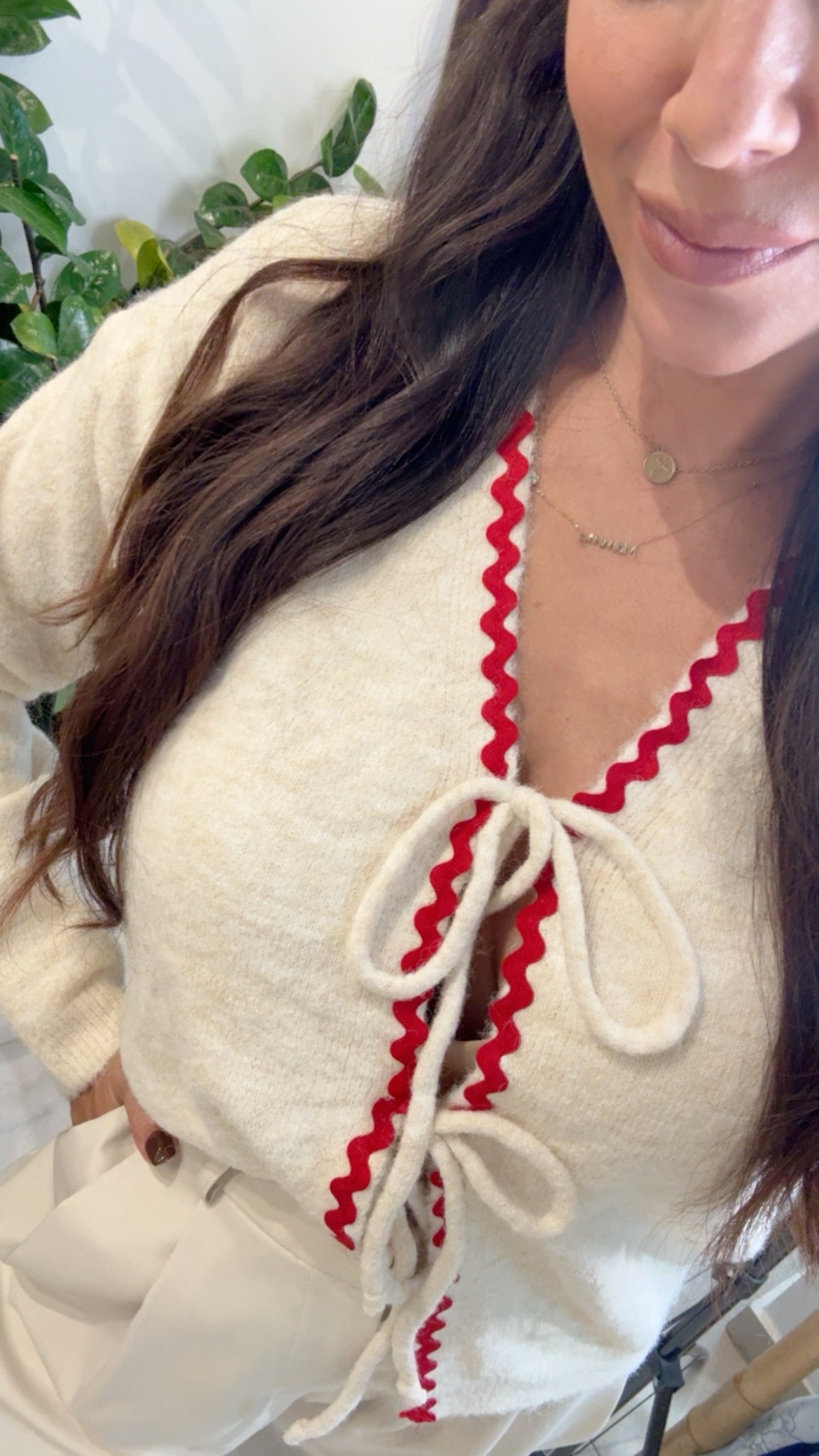 LACE HEART CARDIGAN