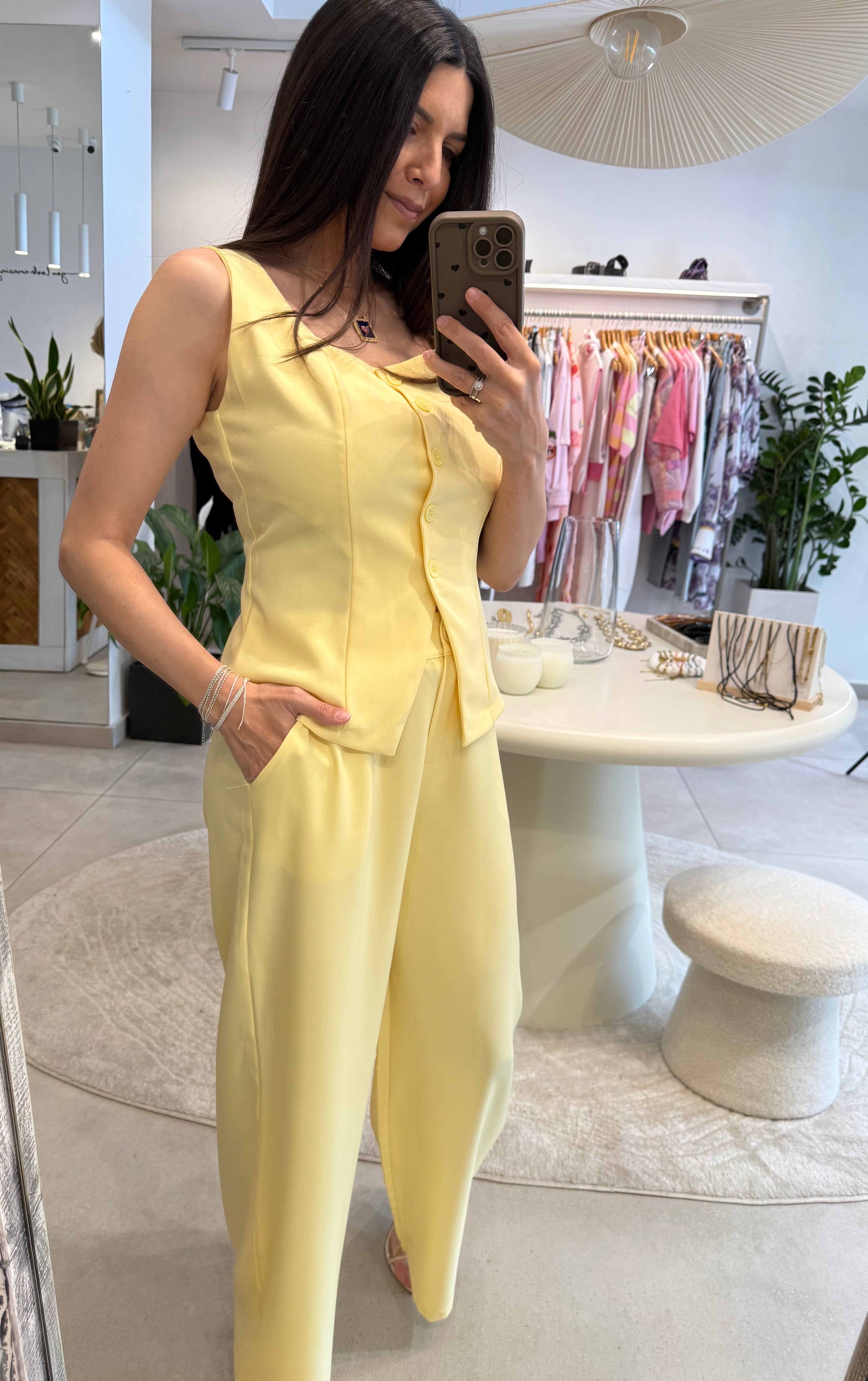 AYRA PASTEL YELLOW SET