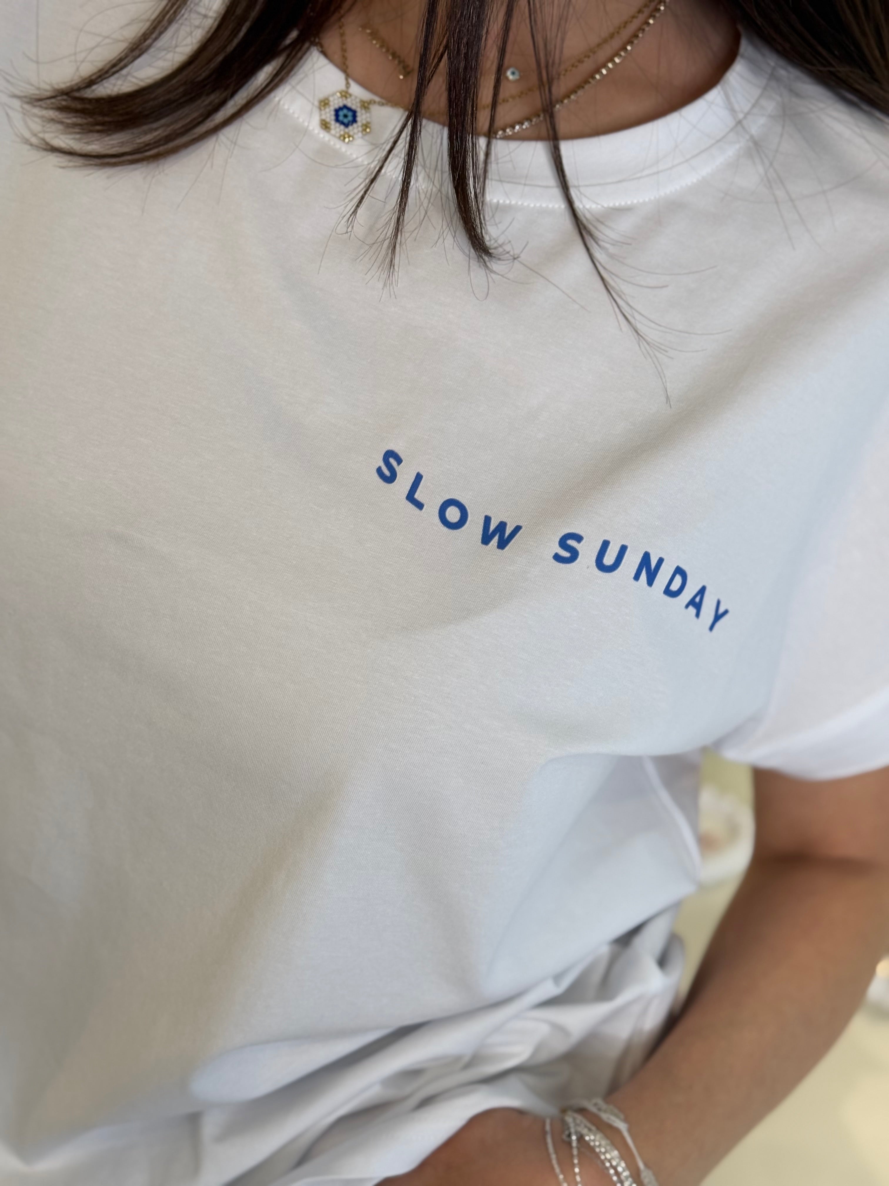 SLOW SUNDAY COTTON T-SHIRT