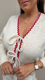 LACE HEART CARDIGAN