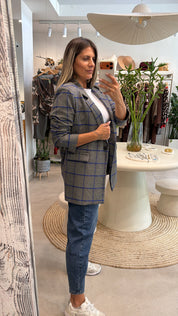 BLAINE BLUE GRID BLAZER