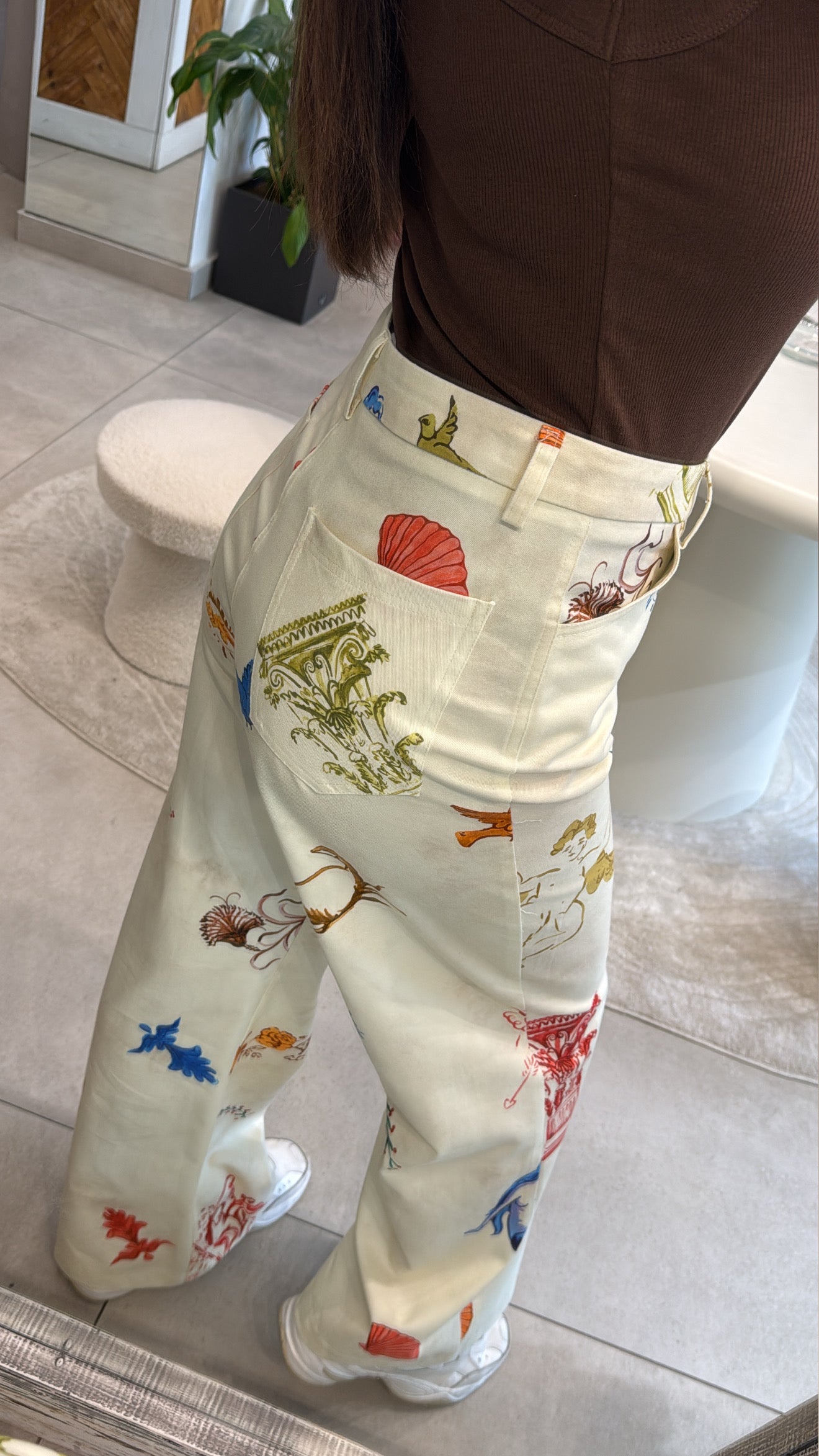 AEGEAN MUSE PRINTED JEANS