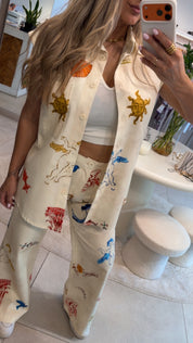 AEGEAN MUSE PRINTED JEANS