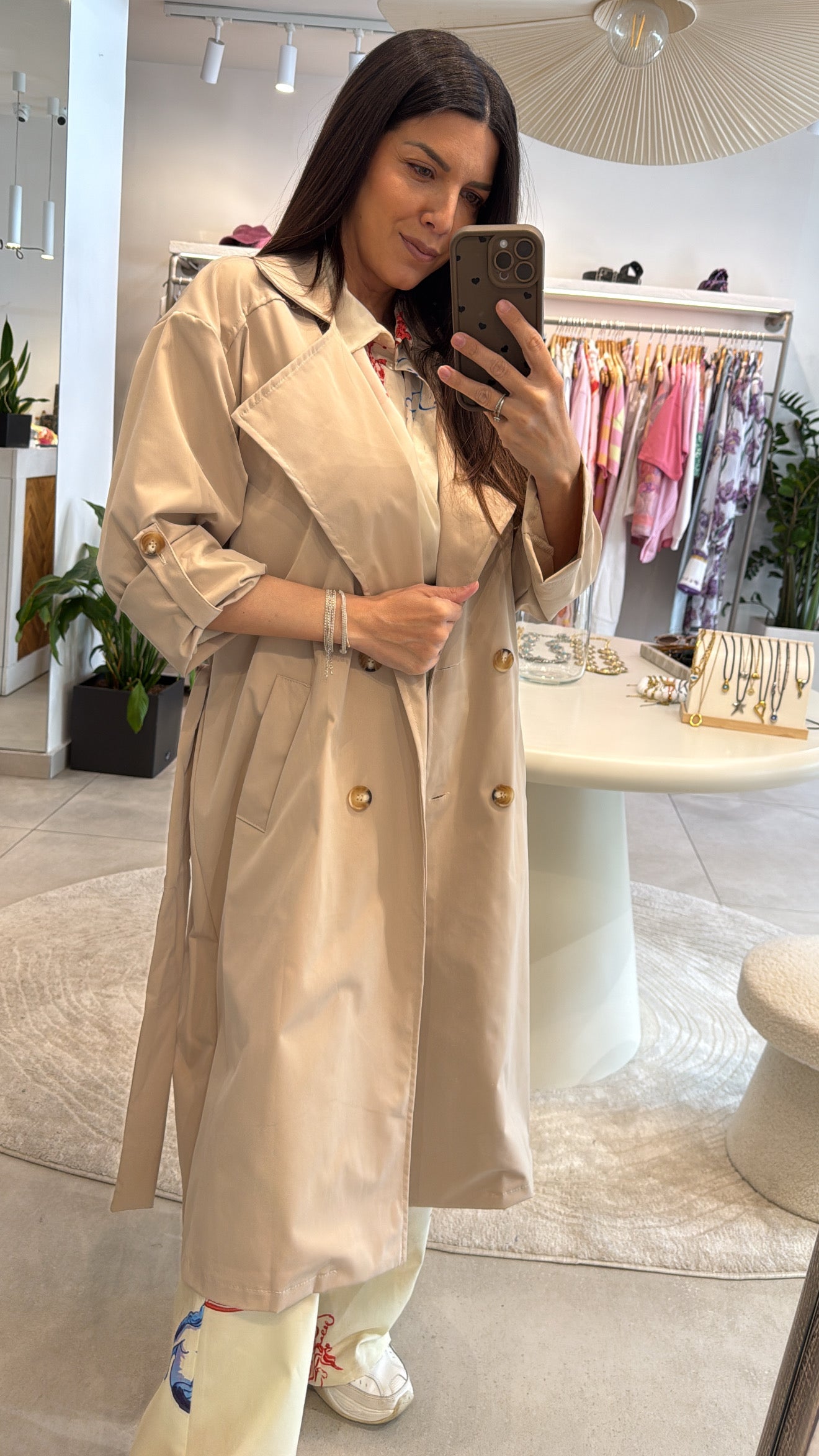 SOFT SAND TRENCH COAT