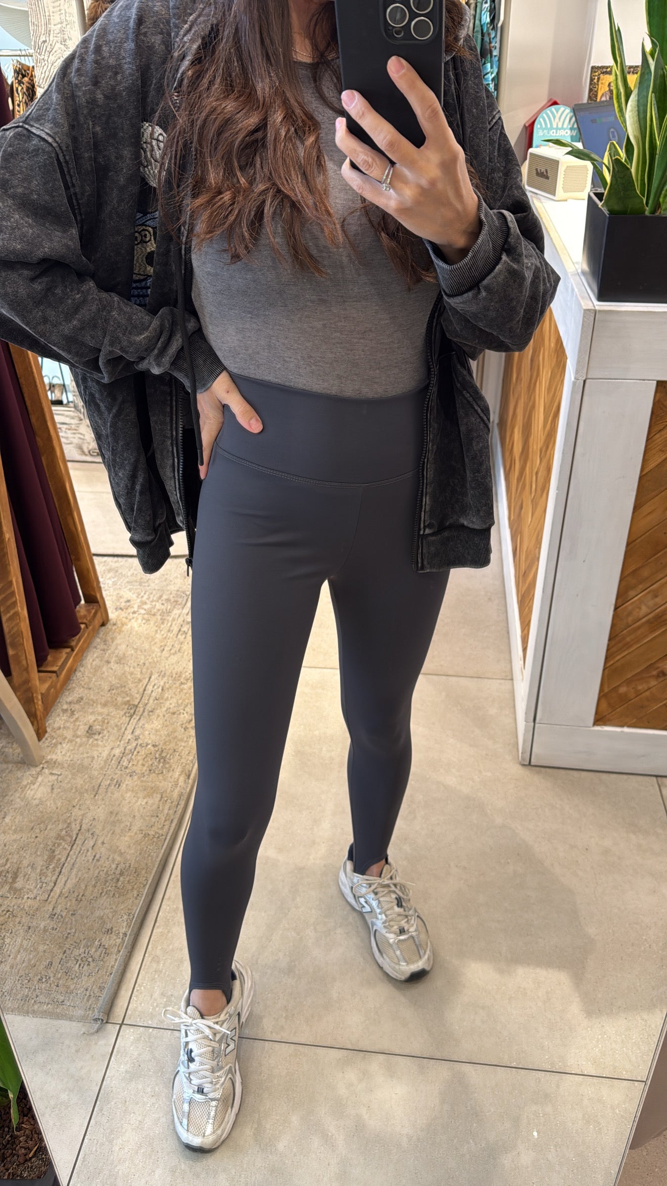 SECOND SKIN HIGH-WAIST LEGGINGS (URBAN GREY)
