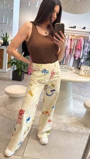 AEGEAN MUSE PRINTED JEANS