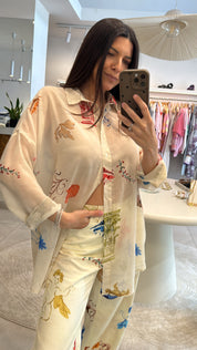 AEGEAN MUSE PRINTED SHIRT