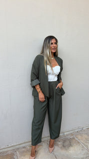POLKA DETAIL OLIVE SET