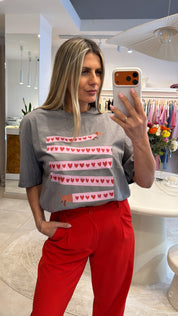 LONG DOG HEART T-SHIRT