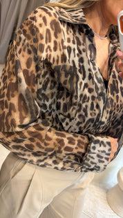 LEOPARD MUSE LINGERIE SHIRT