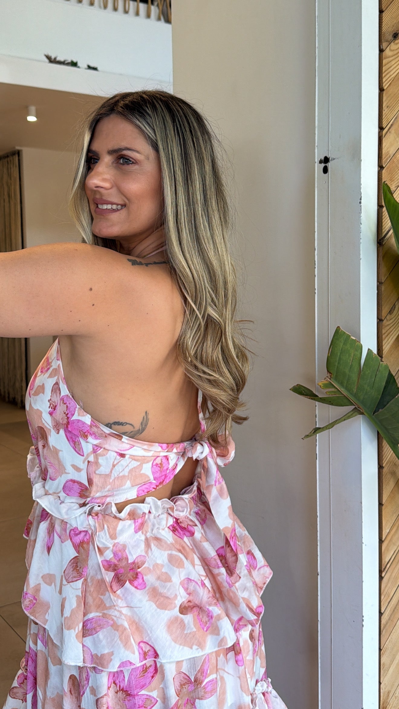 LITMUS PINK FLORAL DRESS