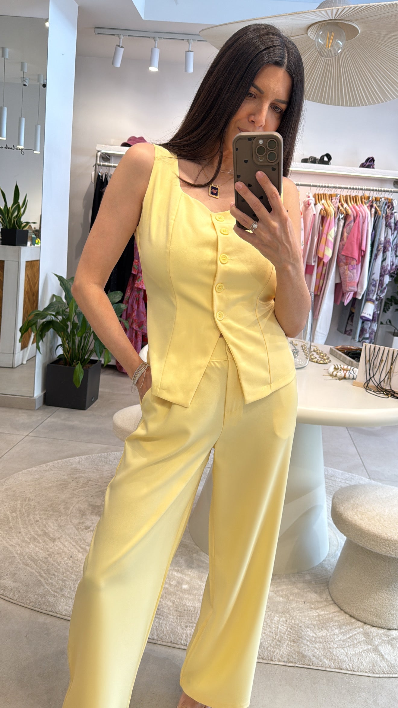 AYRA PASTEL YELLOW SET