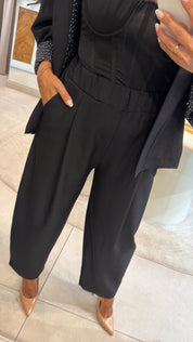 POLKA DETAIL BLACK SET