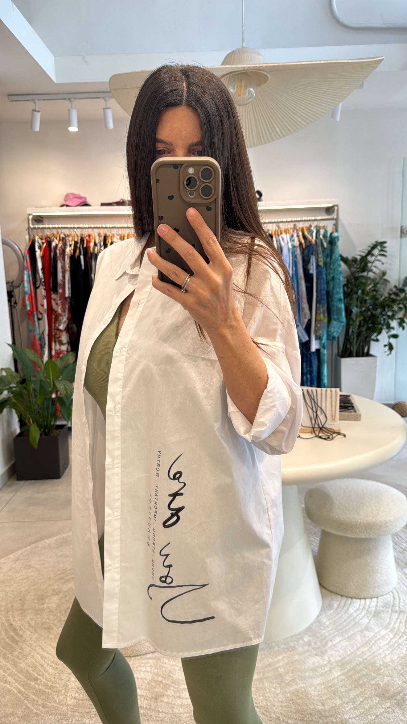 WHITE POPLIN OVERSIZED SIZE