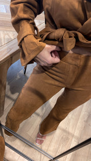 EVA FAUX SUEDE PANTS