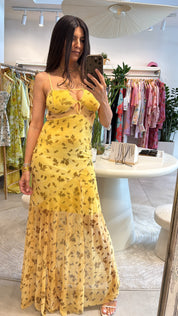 ELDER FLOWER YELLOW DRESS