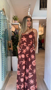 OCEANIA BROWN JUMPSUIT