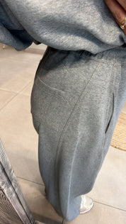 GREY OVERSIZED TRACKSUIT SET