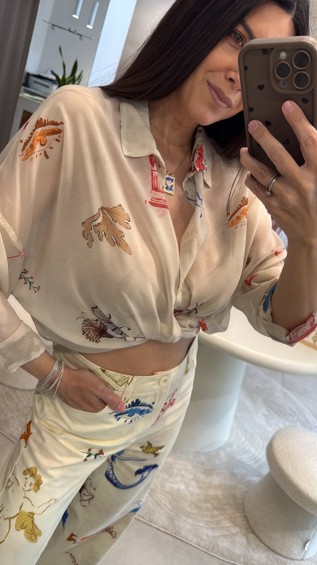 AEGEAN MUSE PRINTED SHIRT