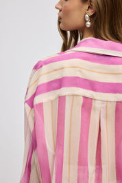 STRIPPED PINK SHIRT