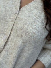 COZY OVERSIZED BEIGE CARDIGAN
